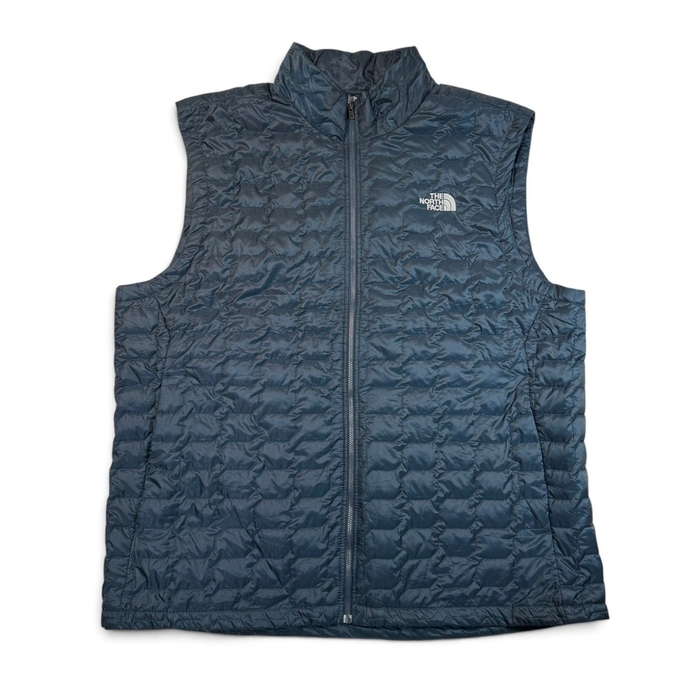 The North Face Thermoball Vest Mens XL Quilted Urban Navy Blue NF0A3KTW